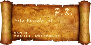 Polz Kocsárd névjegykártya